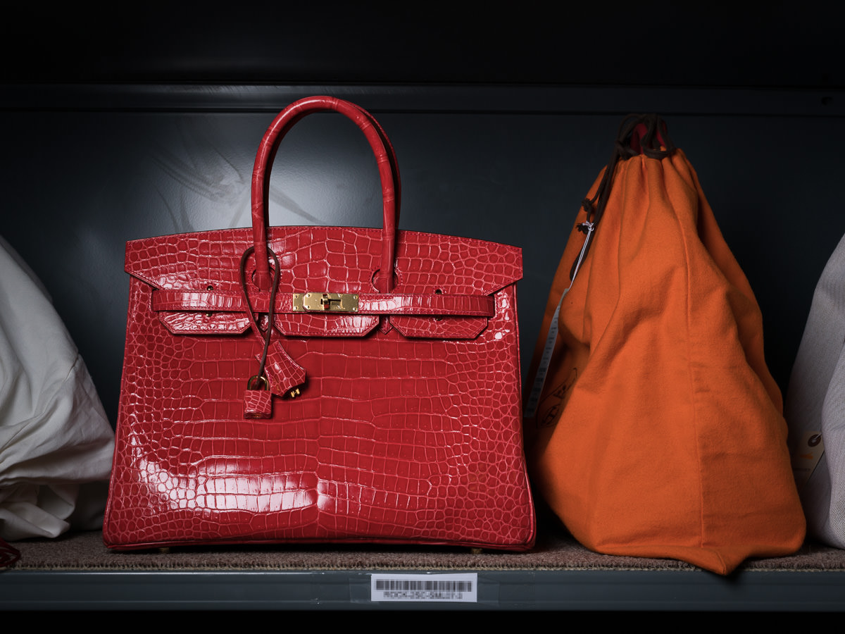 Red sales birkin bag