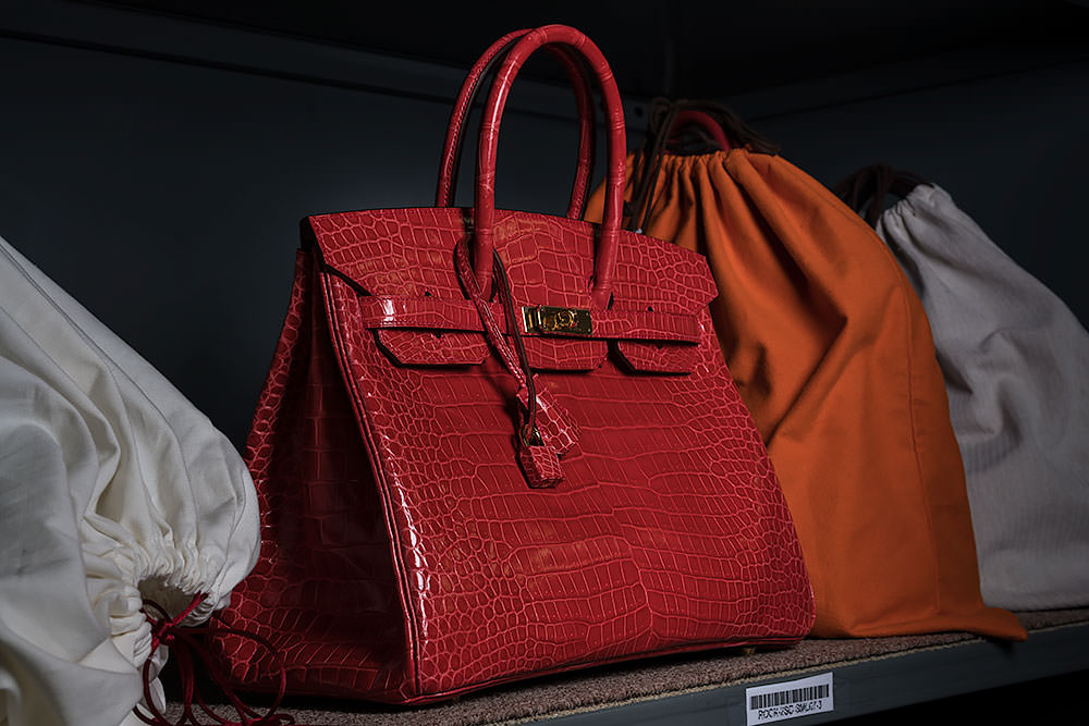 birkin bag red crocodile