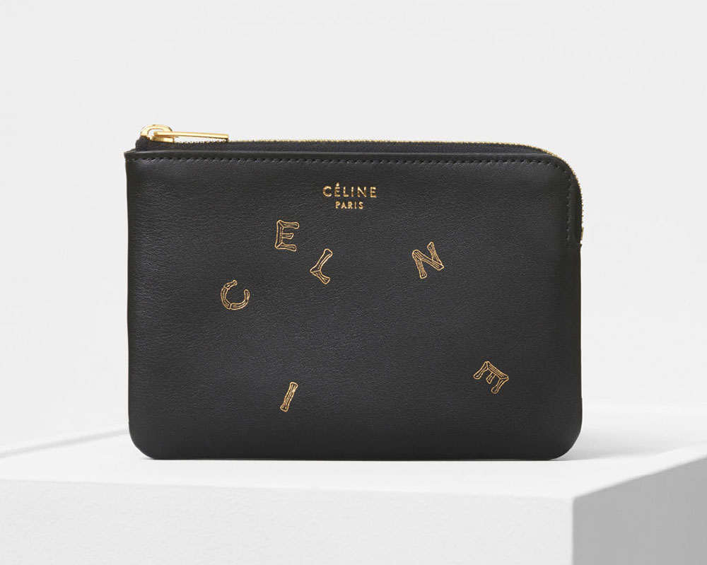 Celine Bi Color Leather Solo Pouch Celine