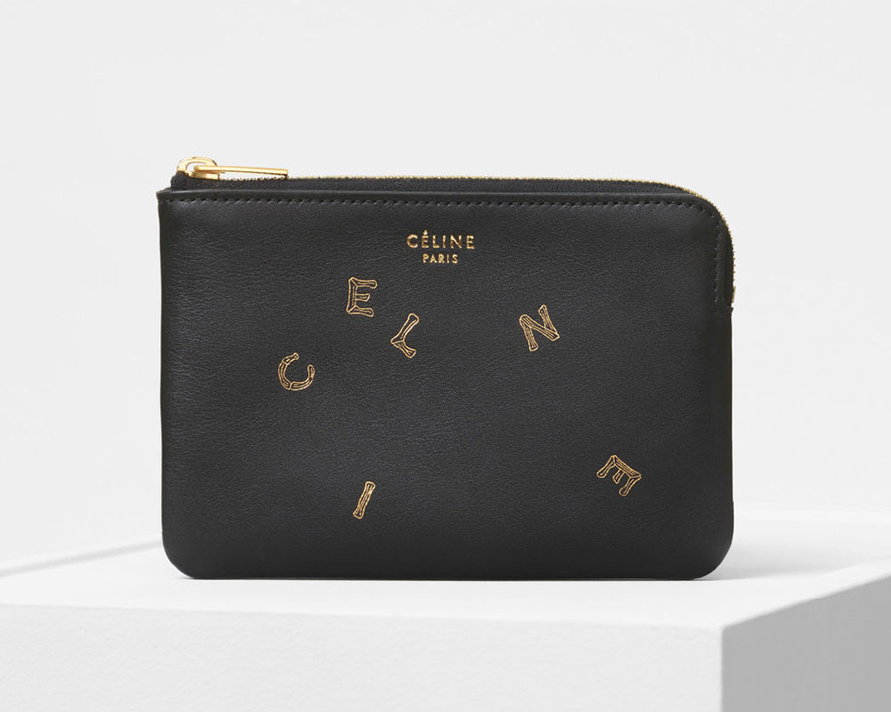 Celine Multifunction Strap Leather Wallet Small Wallets