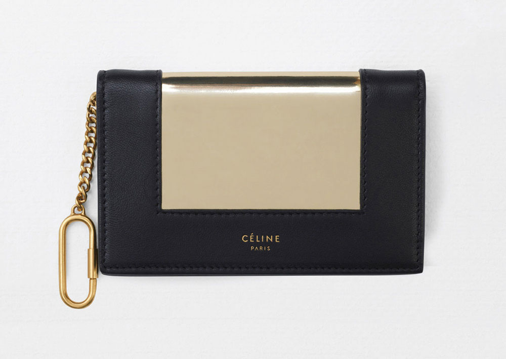 Celine Frame Leather Wallet on Chain (SHG-34557) – LuxeDH