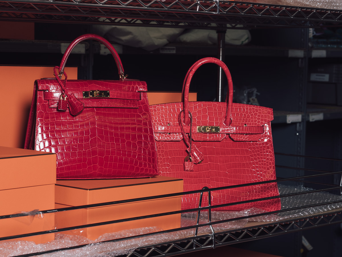 red birkin bag