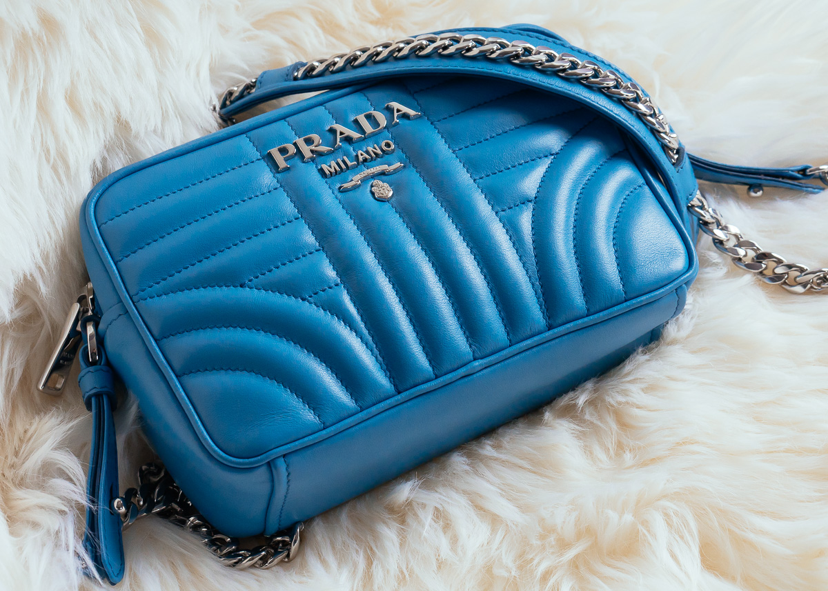 prada blue crossbody bag