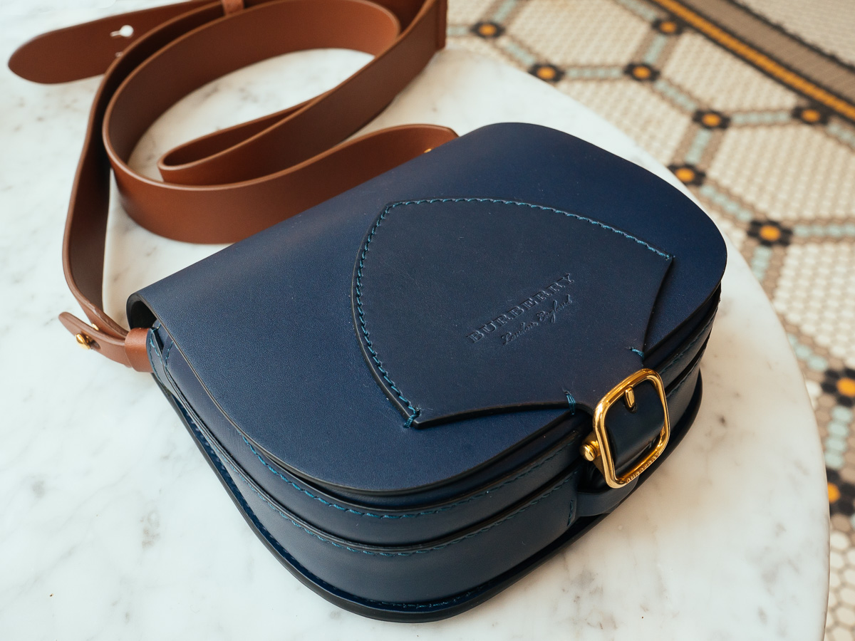 The Burberry Satchel in Indigo Leather 