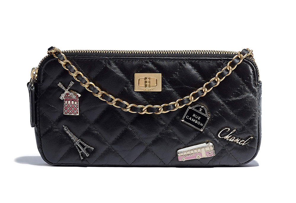 Chanel Pink 19 Mini Pouch On Chain Leather ref.941933 - Joli Closet