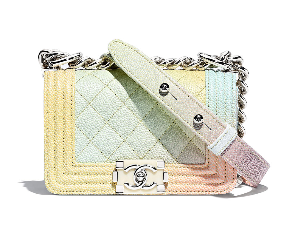 chanel purse rainbow