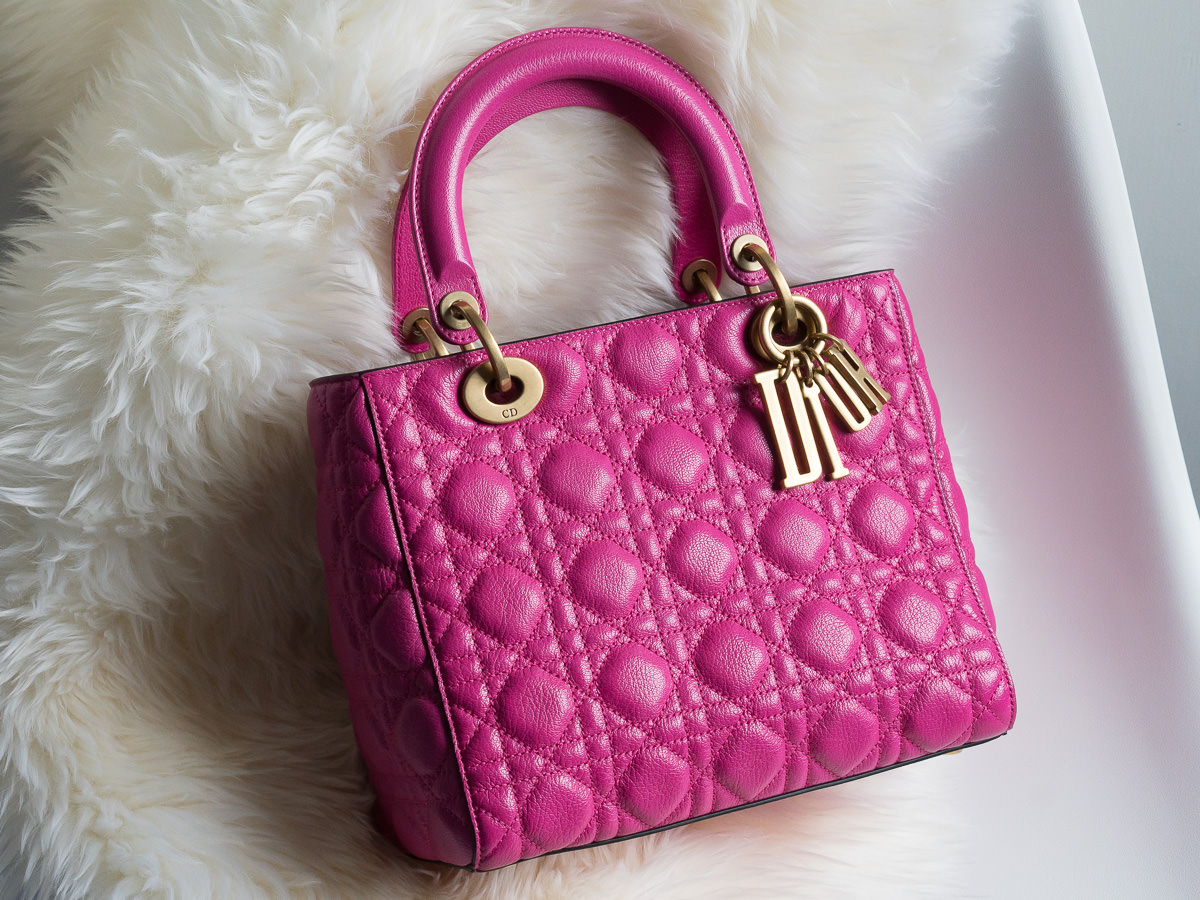 pink dior bag