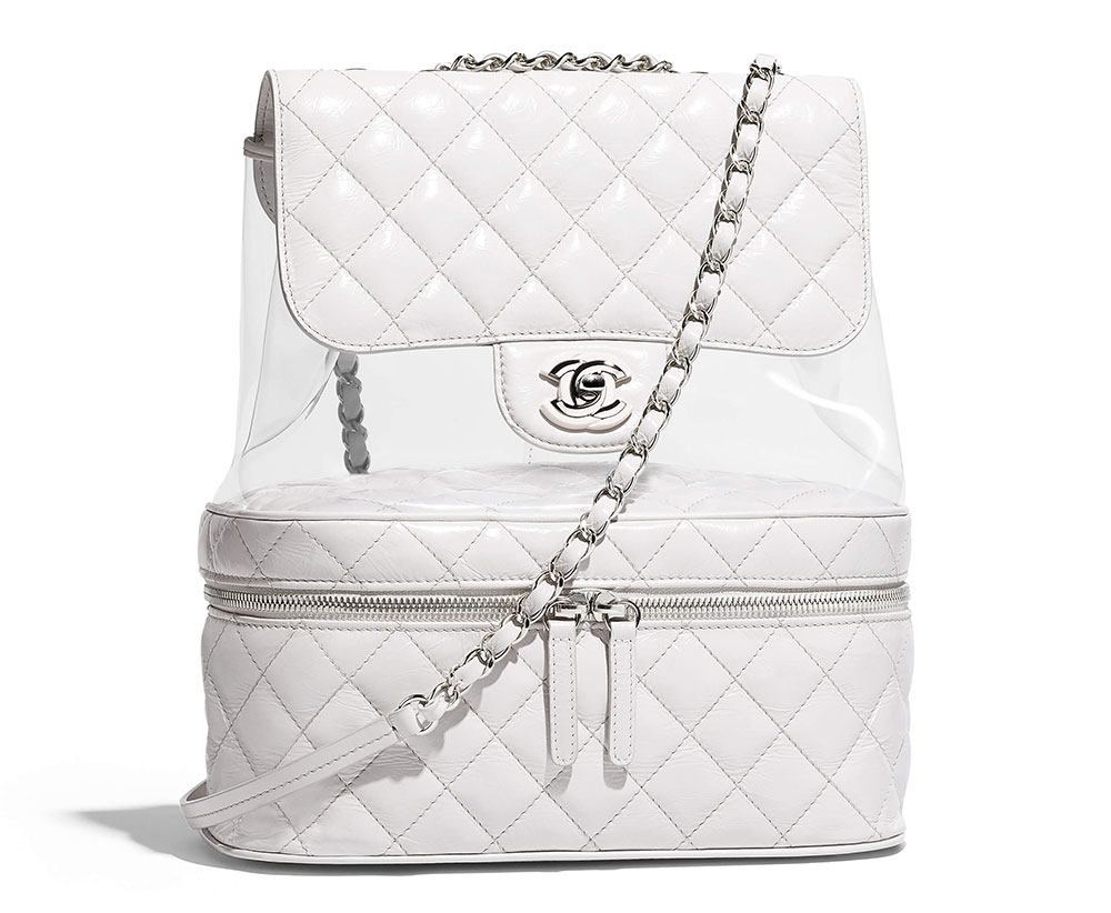 clear chanel backpack bag