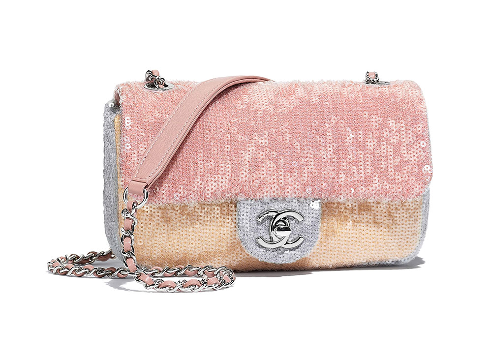 chanel mini pink flap bag