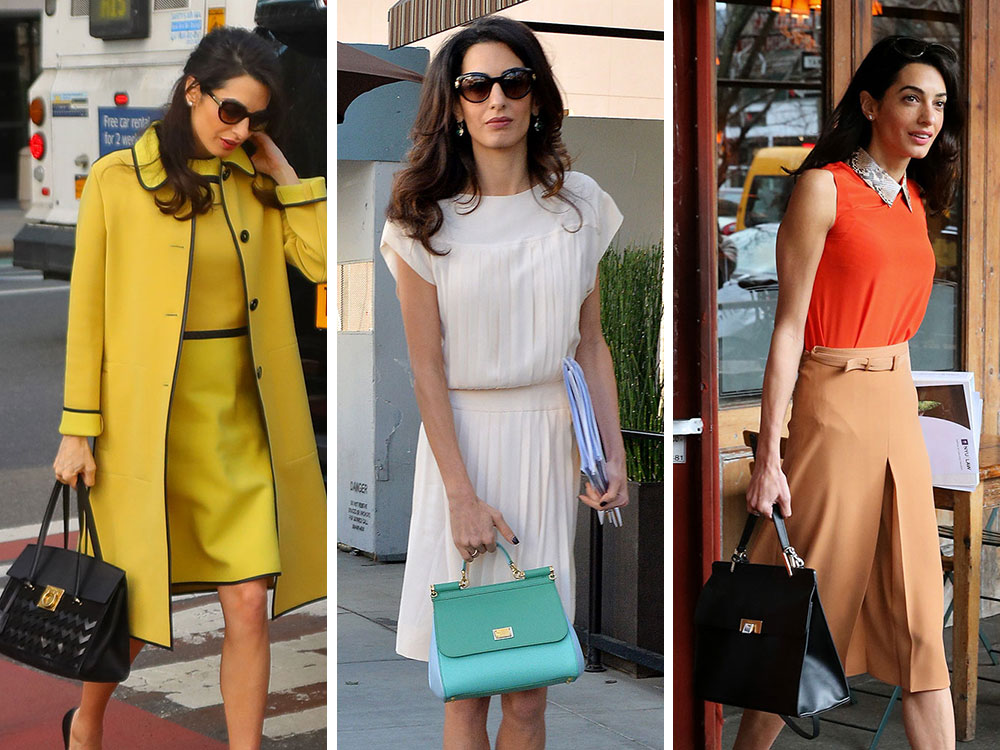 amal clooney michael kors bag