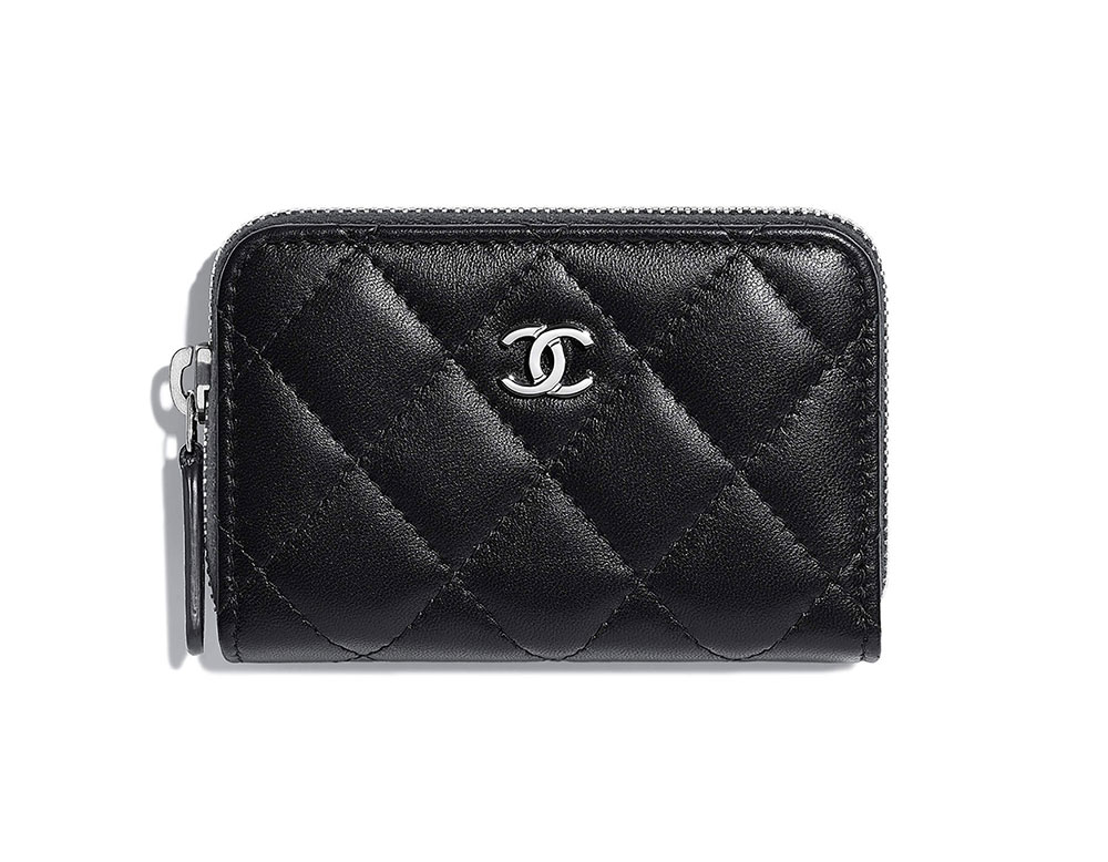 chanel small zip wallet