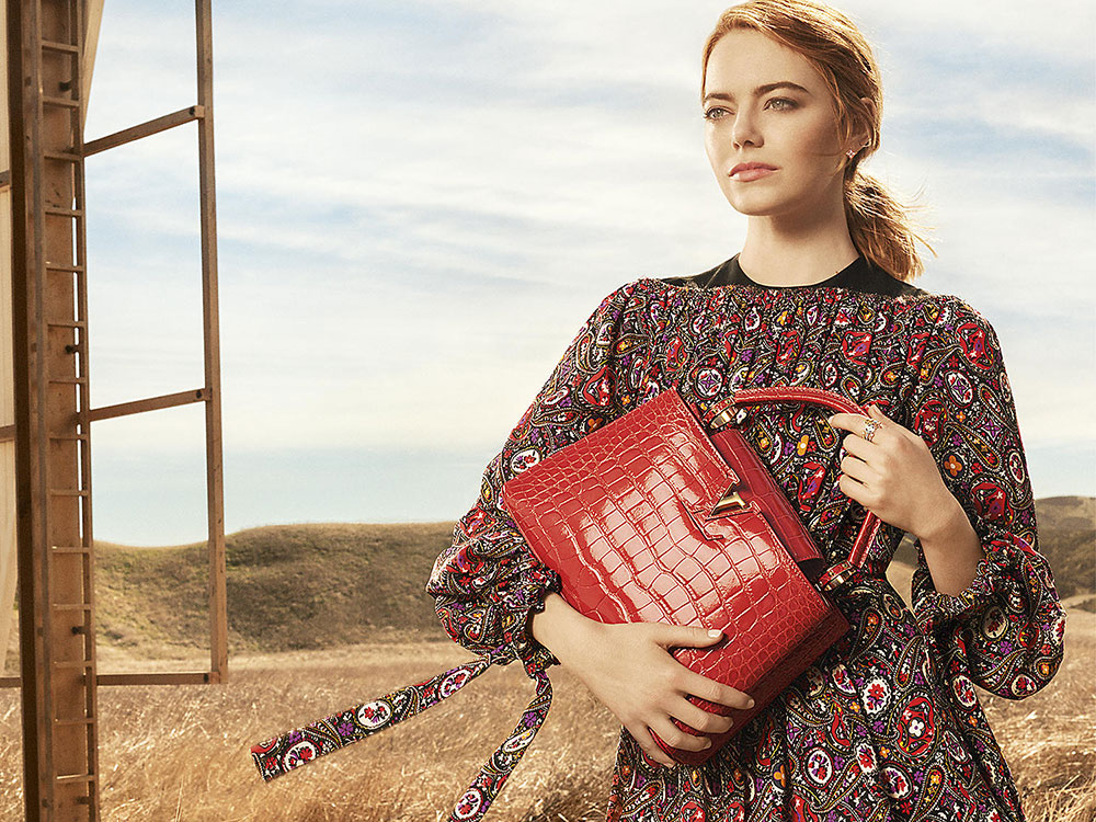 Emma Stone and the Capucines Bag are Louis Vuitton's New Campaign