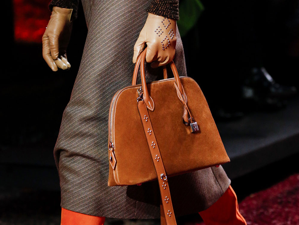 Hermes Went With Autumnal Colors Exotics and Little Retro Frame Clutches on Its Fall 2018 Runway PurseBlog