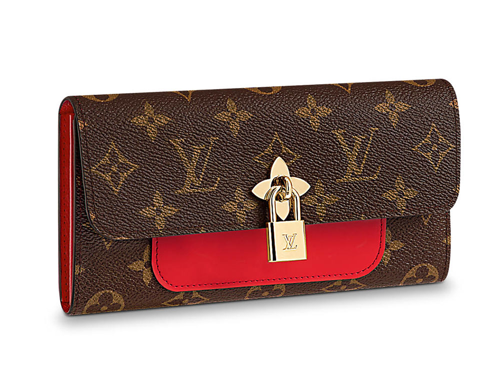 vuitton flower wallet