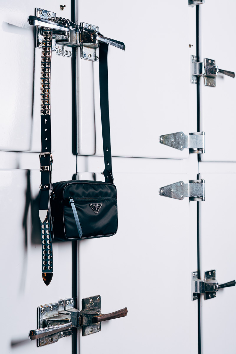 Prada nylon 2025 shoulder bag used
