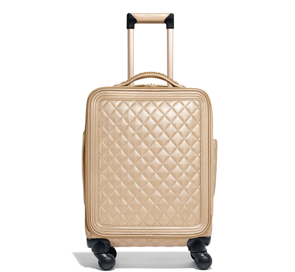 Chanel Gold/Multicolor Canvas/Leather Street Spirit Trolley Suitcase -  Yoogi's Closet