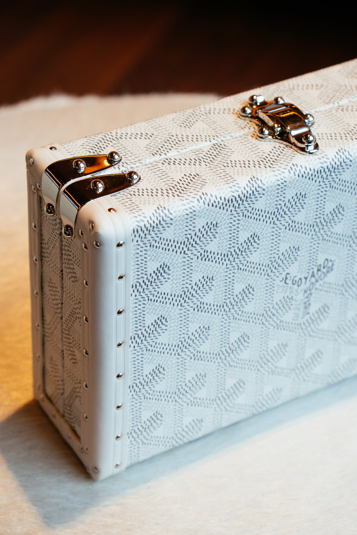 Goyard Blue Goyardine Minaudiere Trunk Bag – The Closet