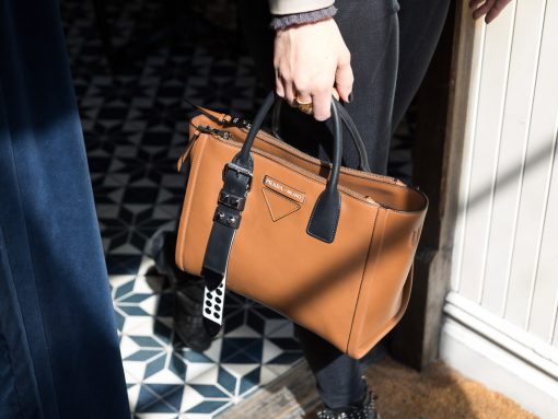 prada concept leather tote