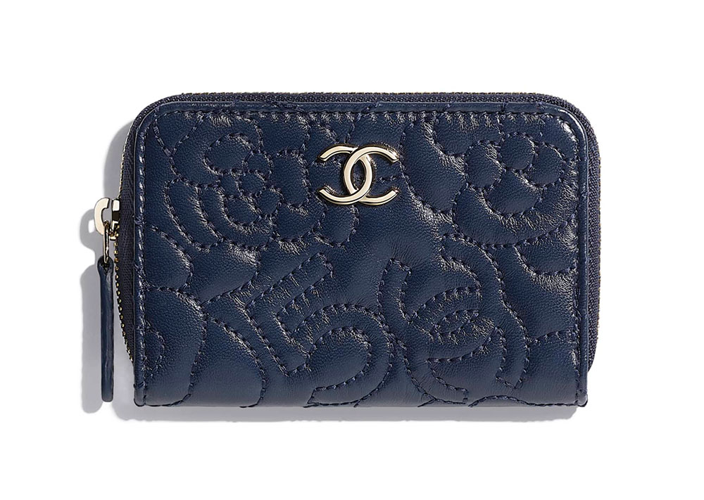 chanel camellia wallet