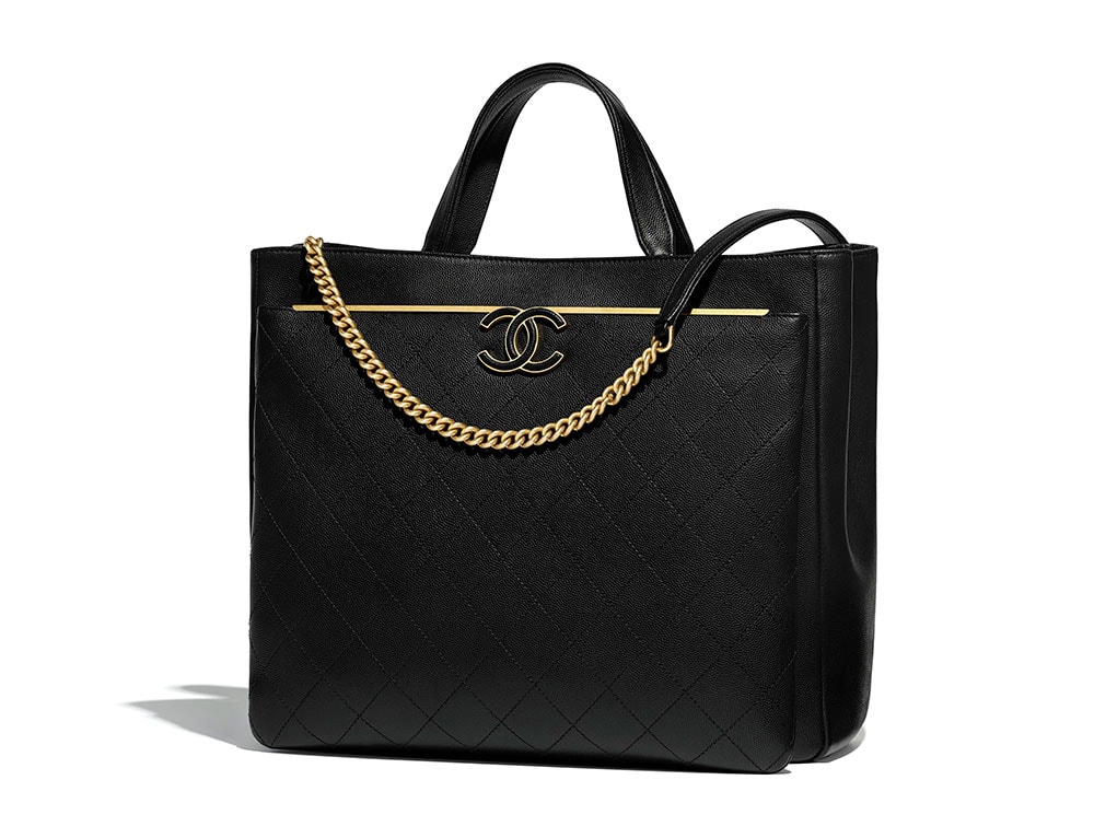Chanel large on sale shopping bag 2018