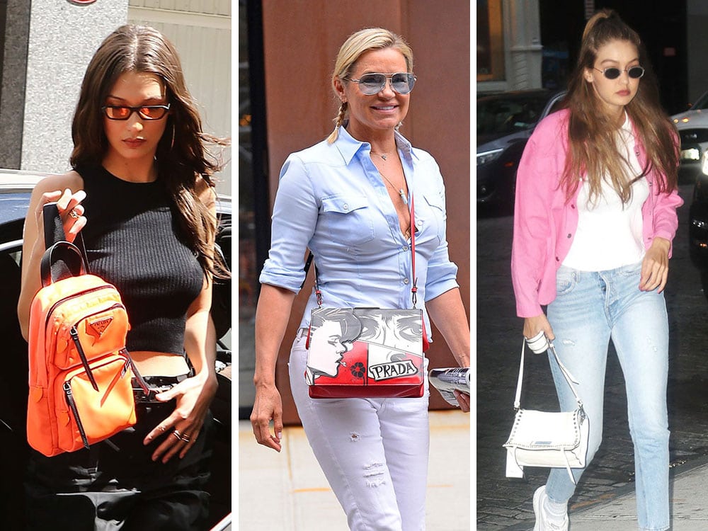 Just Can't Get Enough: The Hadid Women Love Their Prada Bags - PurseBlog