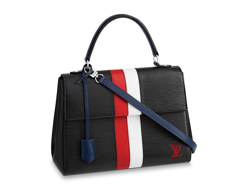 The First Louis Vuitton Fall 2018 Bags Have Arrived: Classic Shapes with Crisp Stripes - PurseBlog