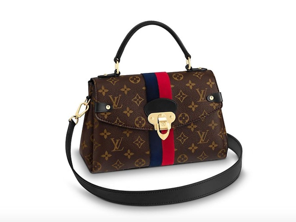 The First Louis Vuitton Fall 2018 Bags Have Arrived: Classic Shapes with Crisp Stripes - PurseBlog