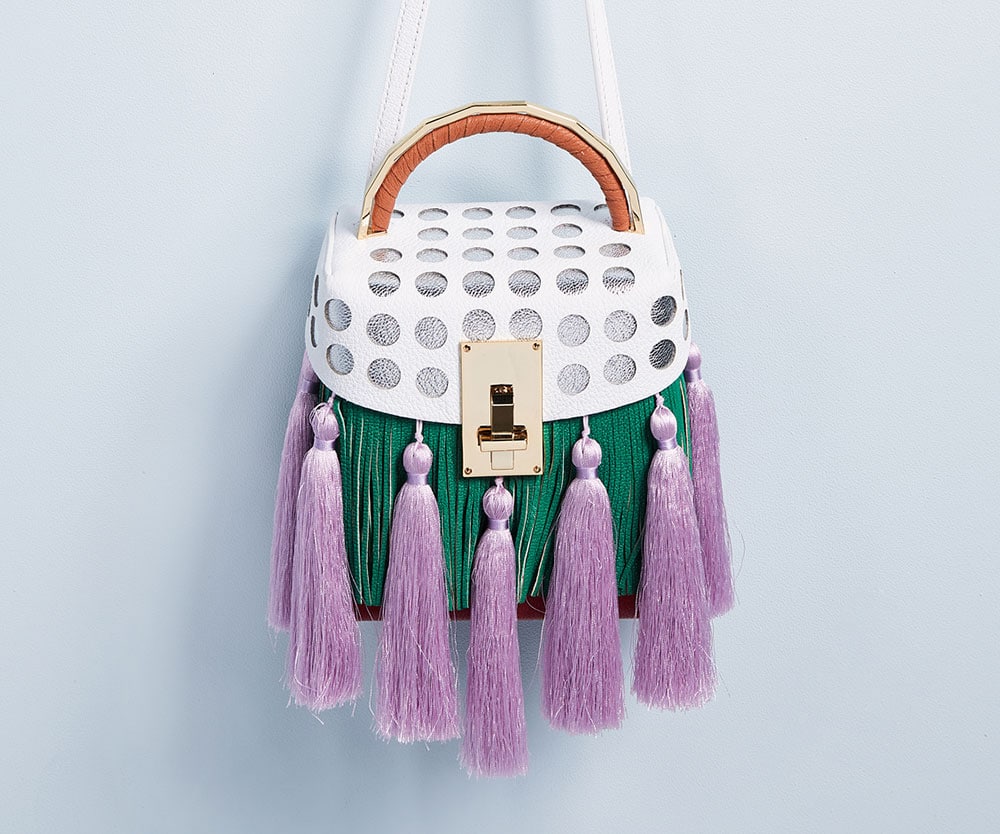 Farrah fringe small clearance tote