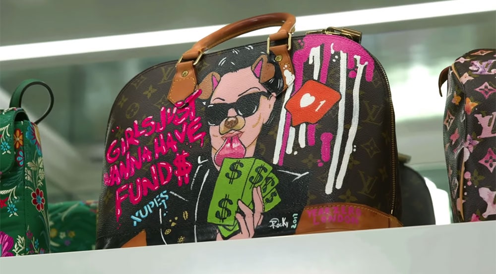 I Paint a Louis Vuitton Bag for a Famous r! 