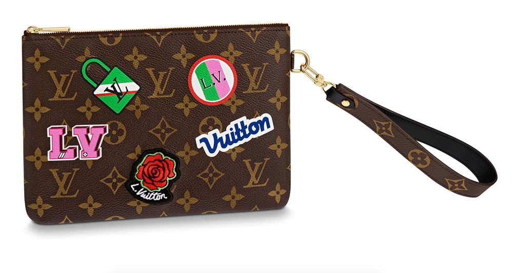 louis vuitton bag with patches