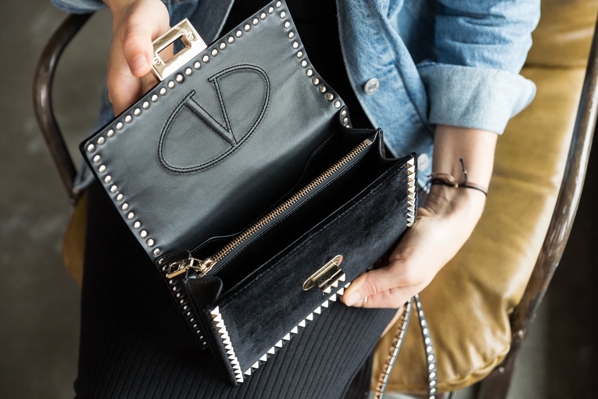 Loving Lately: The Valentino Rockstud Spike Chain Bag - PurseBlog