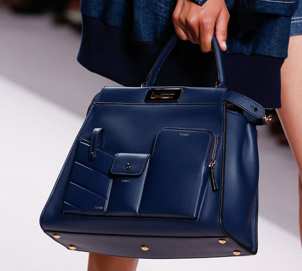 Fendi&#39;s Spring 2019 Runway Bags Emphasize Utility Pockets and Embossed Leather Logos - PurseBlog