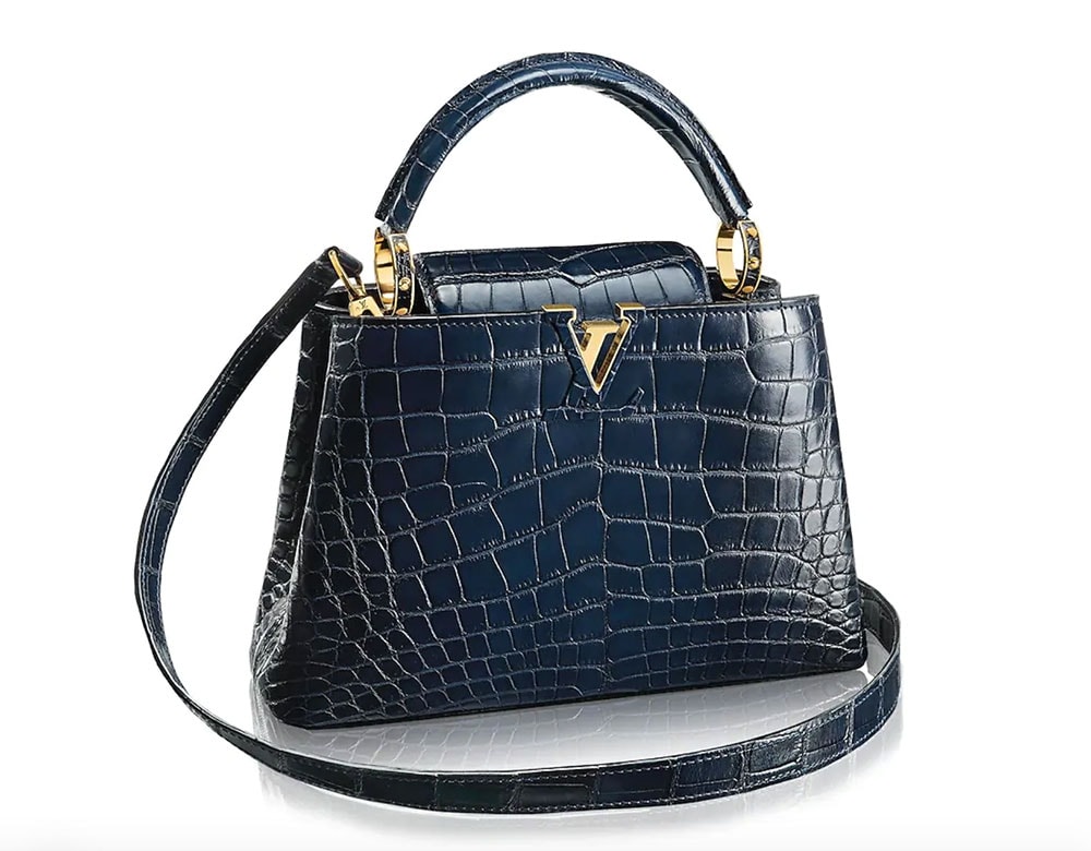 Louis Vuitton $35,000 Capucines BB exotic crocodile skin handbag