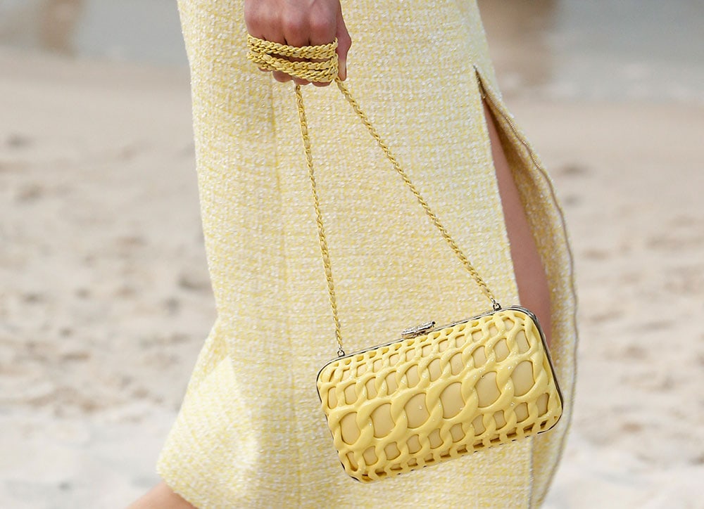 Chanel Took Its Spring 2019 Collection to the Beach, Including Terrycloth  Flap Bags and Beach Ball Clutches - PurseBlog