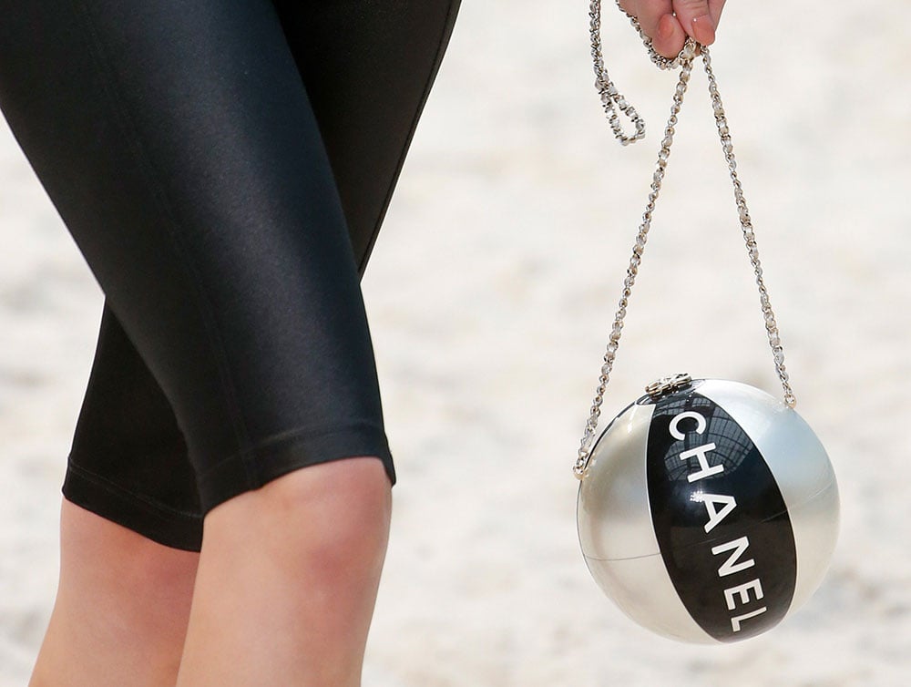 Chanel Took Its Spring 2019 Collection to the Beach, Including Terrycloth  Flap Bags and Beach Ball Clutches - PurseBlog