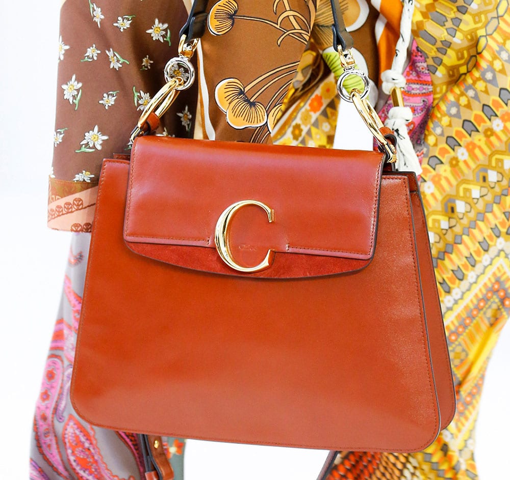 Chloe&#39;s Spring 2019 Bags Double Down on the Brand&#39;s New C Logo Hardware - PurseBlog