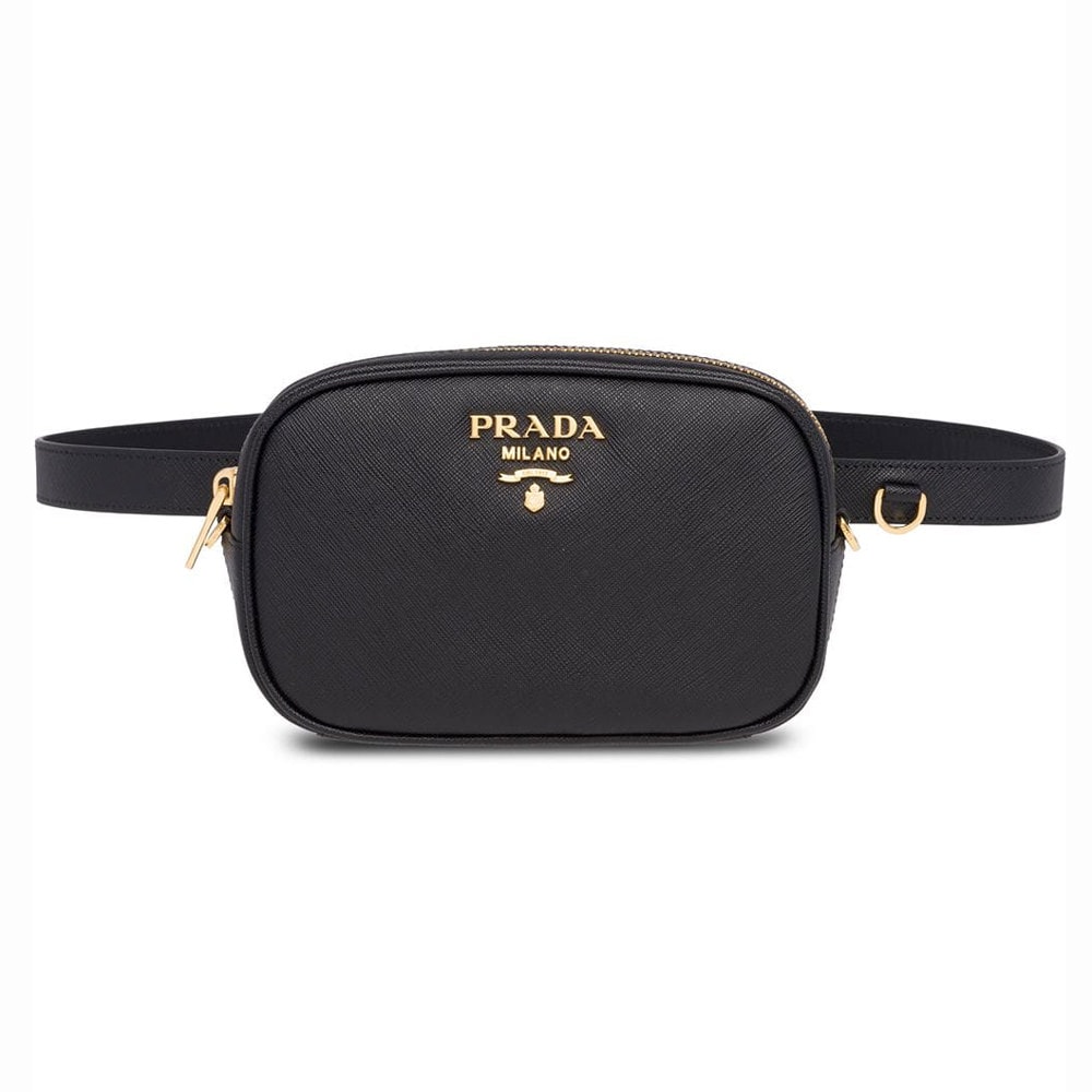 prada logo belt bag