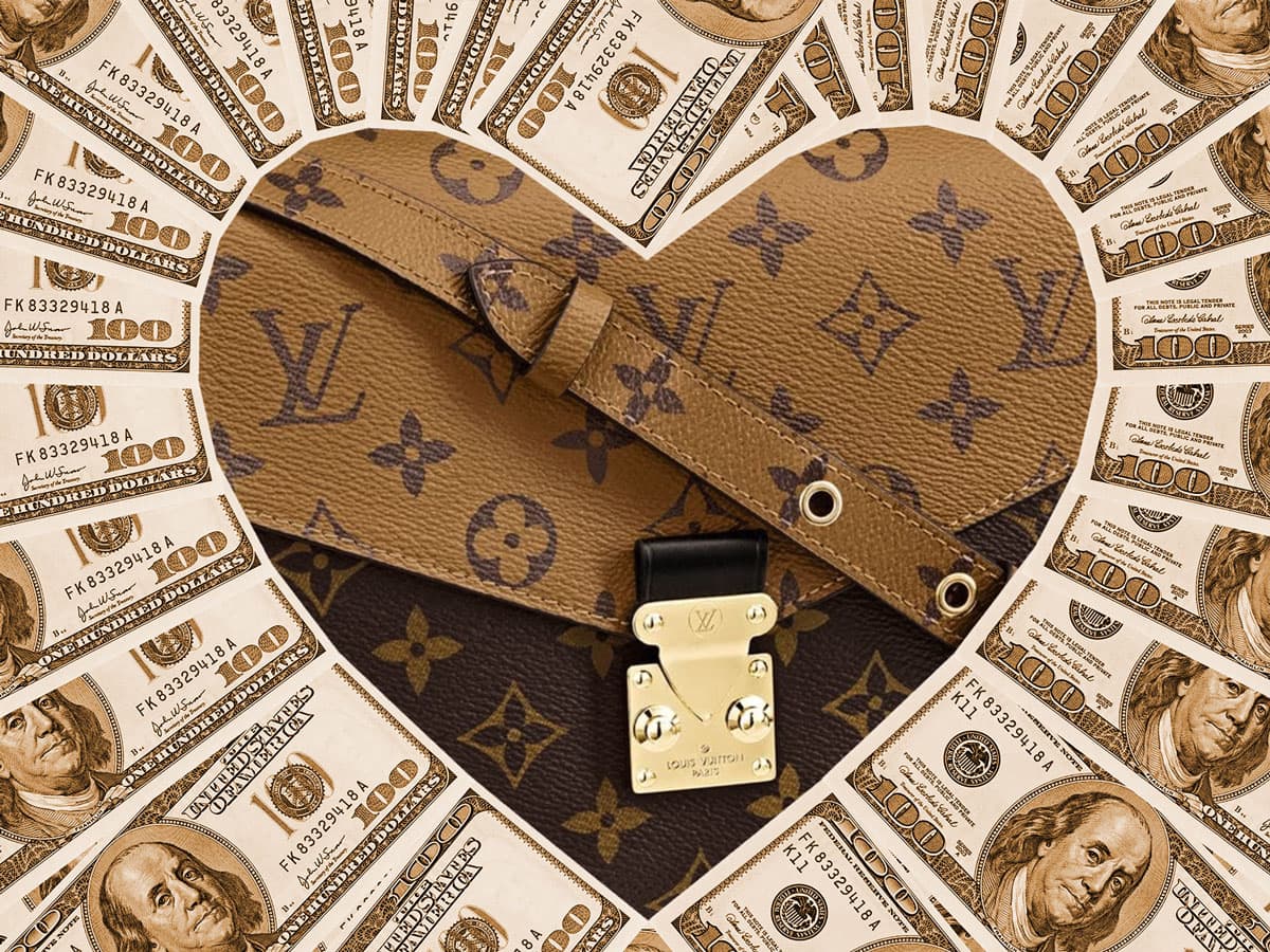 Designer money bag sale