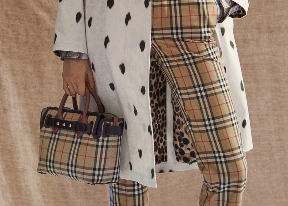 Burberry Kaschmirschal mit Classic Check Rosa