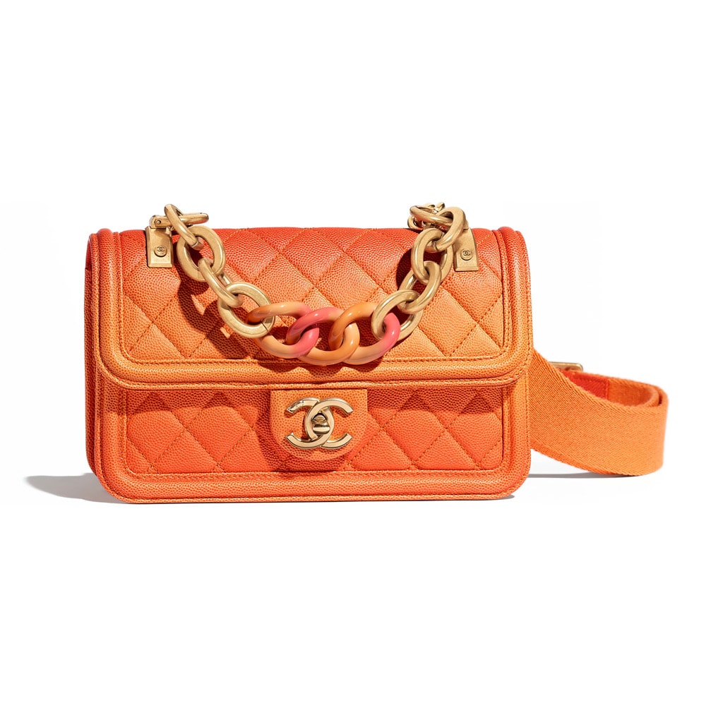 Chanel Orange Handbags