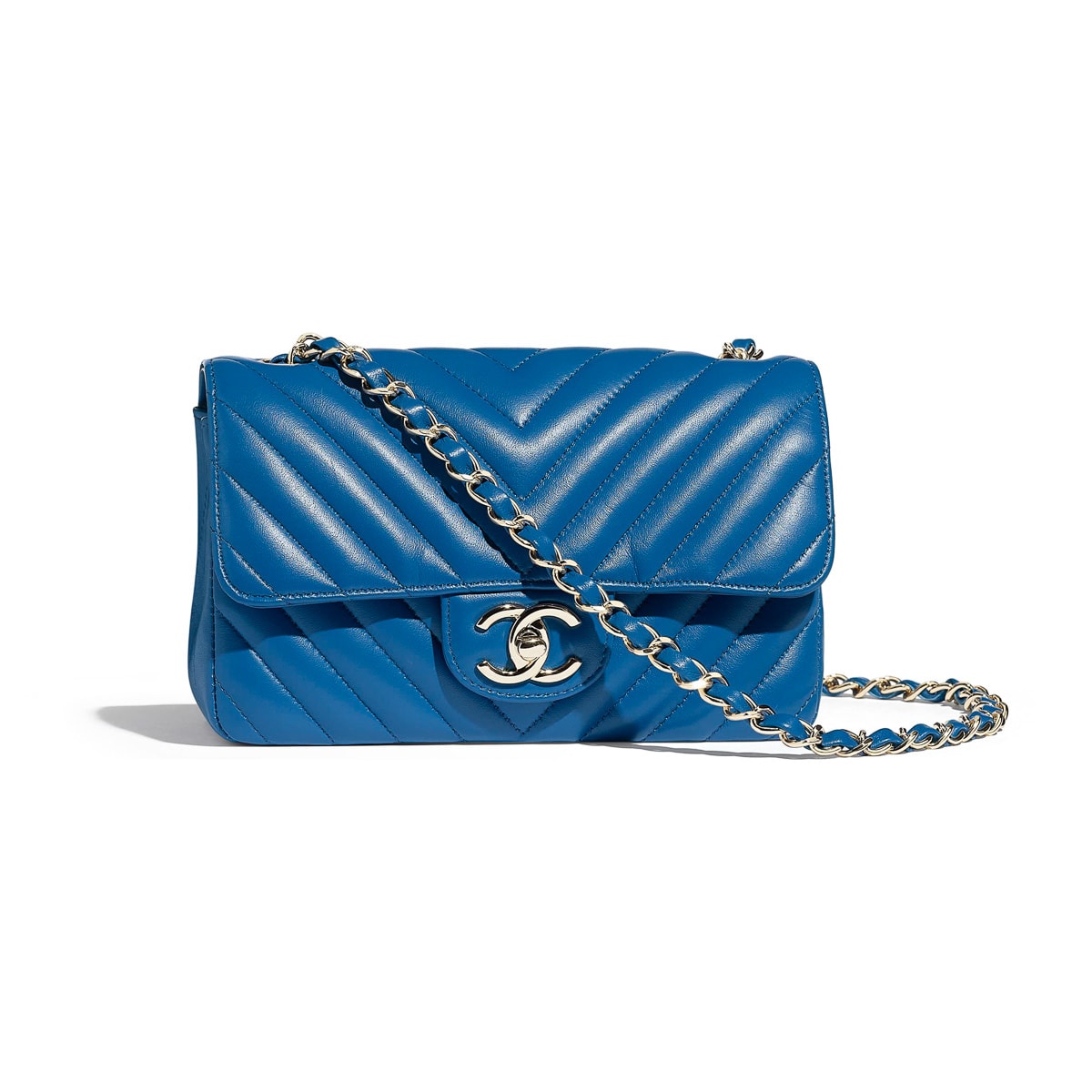 Auth CHANEL Cruise 2019 Handbag Shoulder Bag Blue/Multicolor