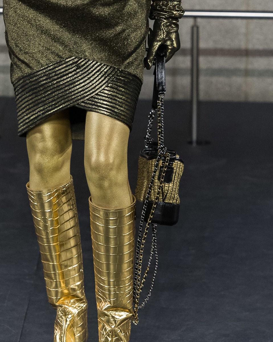 Chanel gold deals boots 2019