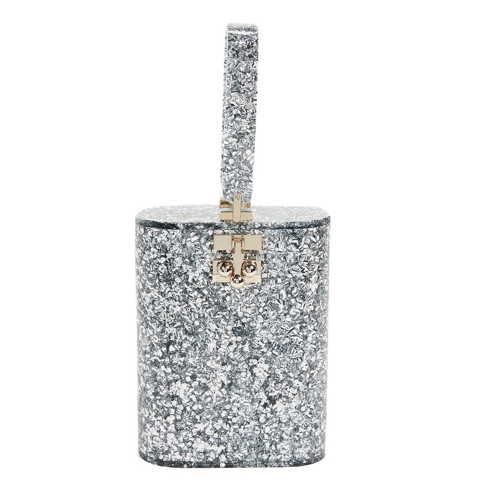 12 Perfectly Pretty Bags That Will Steal the Show at All Your Holiday Parties 11 Edie Parker Silver Acrylic Bag