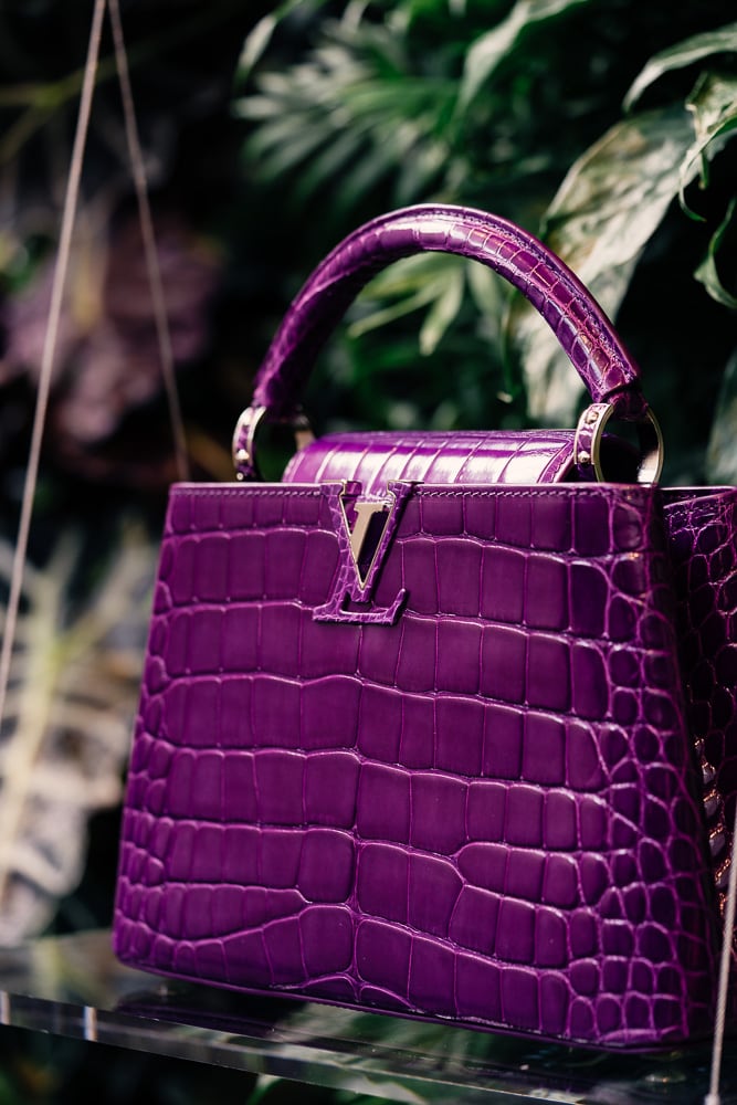 Louis Vuitton Purple Exotic Crocodile Brea Handbag