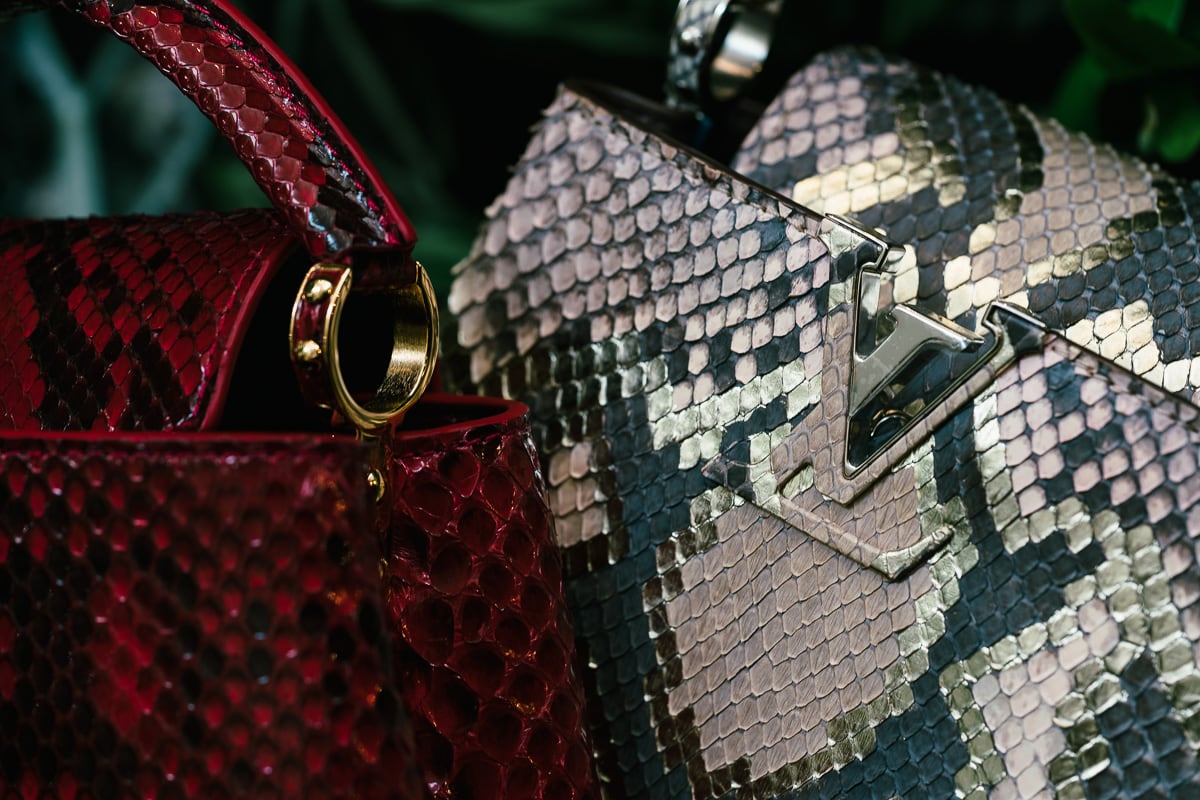 LOUIS VUITTON EXOTIC Leather Alligator Snakeskin Premium Satchel