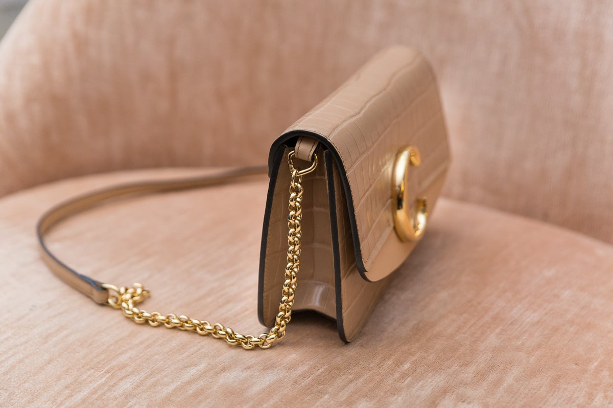 chloe c clutch with chain