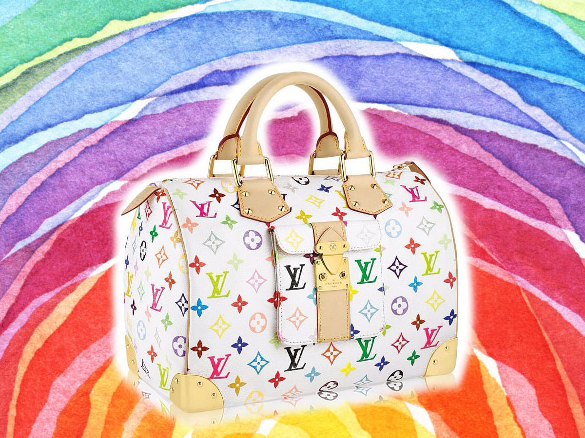 monogram multicolor satchel