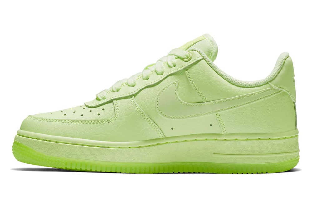 nike air force with neon green