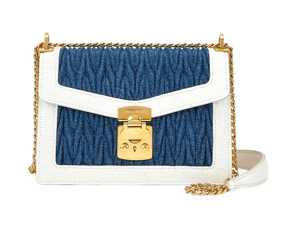 Miu Miu Matalesse Denim Bag
