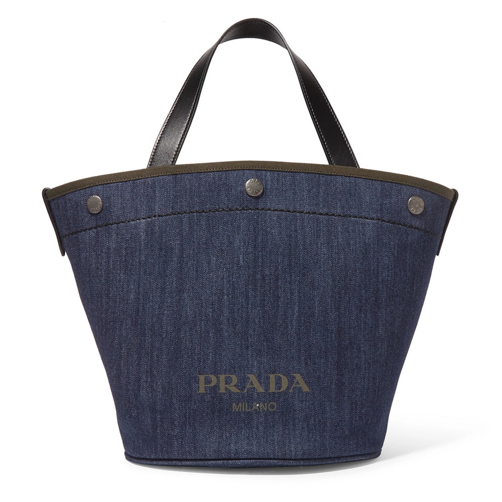 prada denim handbag